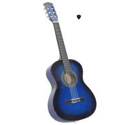 vidaXL Legno Massello di Tiglio Chitarra Classica per Principianti 3/4 Adulti Bambini Elegante Strumento Musicale con Corde Blu 36"