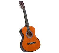 vidaXL Legno Massello di Tiglio Chitarra Classica per Principianti 3/4 Adulti Bambini Elegante Strumento Musicale con Corde Naturale 36"