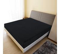 vidaXL Lenzuola con Angoli Jersey 2pz Nero 160x200 cm Cotone