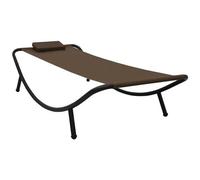 VIDAXL - Lettino Da Giardino Marrone 200x90 Cm In Acciaio