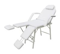 vidaXL Poltrona Letto Massaggi Trattamenti Portatile Crema Sedia da Estetista