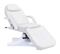 vidaXL Lettino da Massaggio Schienale e Poggiapiedi Regolabili Trattamenti Tavolo Imbottito Comodo Poltrona Salone Bianco 180x62x(86,5-118) cm
