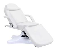 vidaXL Lettino da Massaggio Schienale e Poggiapiedi Regolabili Trattamenti Tavolo Imbottito Comodo Poltrona Salone Bianco 180x62x(86,5-118) cm