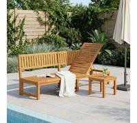 vidaXL Lettino da sole Olio Naturale 200 x 57 x 75cm