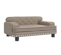 vidaXL Lettino per Cani Cappuccino 70x45x30 cm in Similpelle
