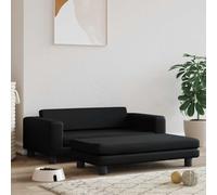 vidaXL Lettino per Cani con Estensione Nero 100x50x30 cm in Similpelle