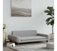 vidaXL Lettino per Cani Grigio Chiaro 100x54x33 cm in Velluto