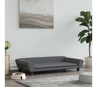 vidaXL Lettino per Cani Grigio Scuro 100x50x21 cm in Velluto