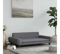 vidaXL Lettino per Cani Grigio Scuro 100x54x33 cm in Velluto
