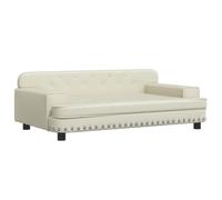 VidaXL Lettino per Cani in Similpelle - Crema 90x53x30 cm, Divano e Divanetto per Cani