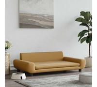 vidaXL Lettino per Cani Marrone 100x54x33 cm in Velluto