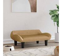 vidaXL Lettino per Cani Marrone 70x40x24 cm in Velluto