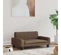 vidaXL Lettino per Cani Marrone 70x45x30 cm in Tessuto