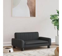 vidaXL Lettino per Cani Nero 70x45x30 cm in Similpelle