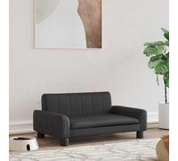 vidaXL Lettino per Cani Nero 70x45x30 cm in Similpelle