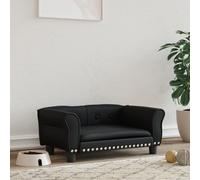 vidaXL Lettino per Cani Nero 70x45x30 cm in Similpelle