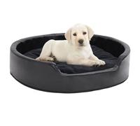vidaXL Lettino per Cani Nero 79x70x19 cm in Peluche e Similpelle