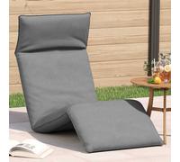 vidaXL Lettino Pieghevole Grigio 175x54x8,5 cm in Tessuto Oxford