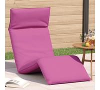 vidaXL Lettino Pieghevole Rosa 175x54x8,5 cm in Tessuto Oxford