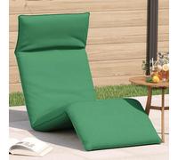 vidaXL Lettino Pieghevole Verde 175x54x8,5 cm in Tessuto Oxford