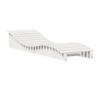 vidaXL Lettino Prendisole Bianco 205x60x31,5 cm in Legno Massello Pino