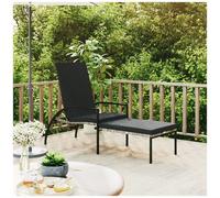 AX Lettino Regolabile Antracite Balcone Patio Cuscino 195x60x55/102cm New 317630