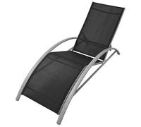 Vidaxl - Lettino Prendisole in Alluminio Nero