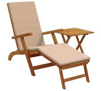 vidaXL Lettino prendisole reclinabile e pieghevole 2 pcs Tortora, Sdraio regolabile, rustica e pieghevole, per giardino, comoda, salvaspazio, perfetta vicino alla piscina