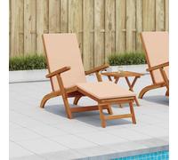 vidaXL Lettino prendisole reclinabile e pieghevole 55 x 146 x 91 cm
