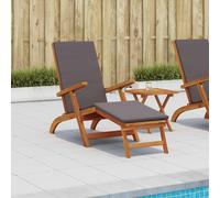 vidaXL Lettino prendisole reclinabile e pieghevole 55 x 146 x 91 cm, Sdraio regolabile, rustica e pieghevole, per giardino, comoda, salvaspazio, perfetta vicino alla piscina