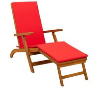 vidaXL Lettino prendisole reclinabile e pieghevole 55 x 146 x 91 cm, Sdraio regolabile, rustica e pieghevole, per giardino, comoda, salvaspazio, perfetta vicino alla piscina
