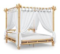 VIDAXL - Letto A Baldacchino 180x200 Cm In Bamb