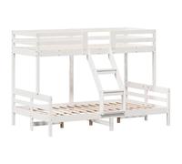 AX Letto Castello 2.07x1.25x1.45m Rialzato Camera Rustico Sponde Doghe + 3207170