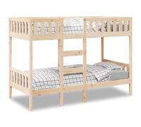 vidaXL Letto a Castello 90x200 cm in Legno Massello di Pino, struttura letto a castello, base letto a castello, mobile camera da letto