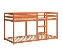 AX Letto Castello 205.5x85.5x112cm Rialzato Camera Rustico Sponde Doghe + 844828