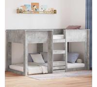 Letto a Castello per Bambini Grigio cemento 80 x 200 cm