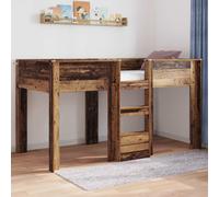 vidaXL Letto a Castello per Bambini Legno vecchio 90 x 190 cm