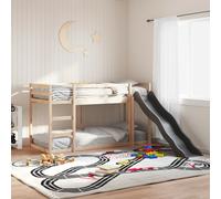vidaXL Letto a Castello Scivolo e Scala 80x200 cm Legno Massello Pino