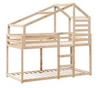 vidaXL Letto a Castello Senza Materasso 90x190 cm Legno di Pino