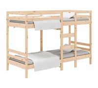 vidaXL Letto a Castello senza Materasso 90x190 cm Legno di Pino