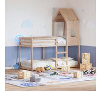 Letto a Castello senza Materasso 90x200cm Massello Pino