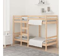 Letto a castello 90x200 cm in legno massello di pino