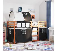 vidaXL Letto a Castello senza Materasso Bianco e Nero 75x190 cm inPino