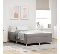 vidaXL Letto a molle Altro Talpa e Beige e Bianco 140 x 200 cm Schiuma