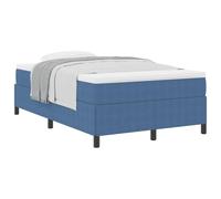 vidaXL Struttura letto in tessuto blu, metallo 120 x 200 cm, piattaforma contemporanea, struttura in legno resistente, mobili per camera da letto per interni