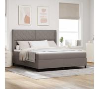 vidaXL Letto a molle con cuscino Talpa 200 x 180 cm Tessuto