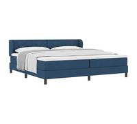 vidaXL Letto a Molle con Materasso Blu 200 x 200 cm Tessuto, Letto Regolabile, Design Moderno, Ergonomico, Essenziale per Il Sonno, Rete a Molle, Soluzione Comoda, Biancheria di Lusso