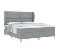 vidaXL Materasso a Molle Pocket Grigio Chiaro 180 X 200 cm Copertura in Schiuma con Zip Ideale per Camera da Letto Supporto Medio Duro Resistente Traspirante Design Moderno Protezione Pad Topper Conf