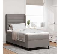 vidaXL Materasso a Molle Pocket Taupe 100 x 200 cm, con Schiuma Comoda, Copertura Resistente con Zip, per Dormire Bene in Camera da Letto, Arredamento Moderno e soluzioni per Il Sonno, Design del Let