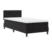 vidaXL Letto a molle con testiera Nero 80 x 200 cm Velluto, Camera Elegante Moderna, Letto Morbido, Mobili in Velluto, Design Contemporaneo, Piattaforma di Lusso, Biancheria Confortevole